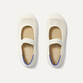 The Kids Mary Jane - White Open-Knit