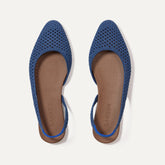 The Almond Slingback - Deep Sea Mesh