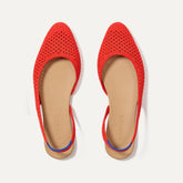 The Almond Slingback - Poppy Mesh