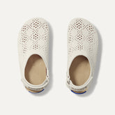 The Kids Clog - White Crochet