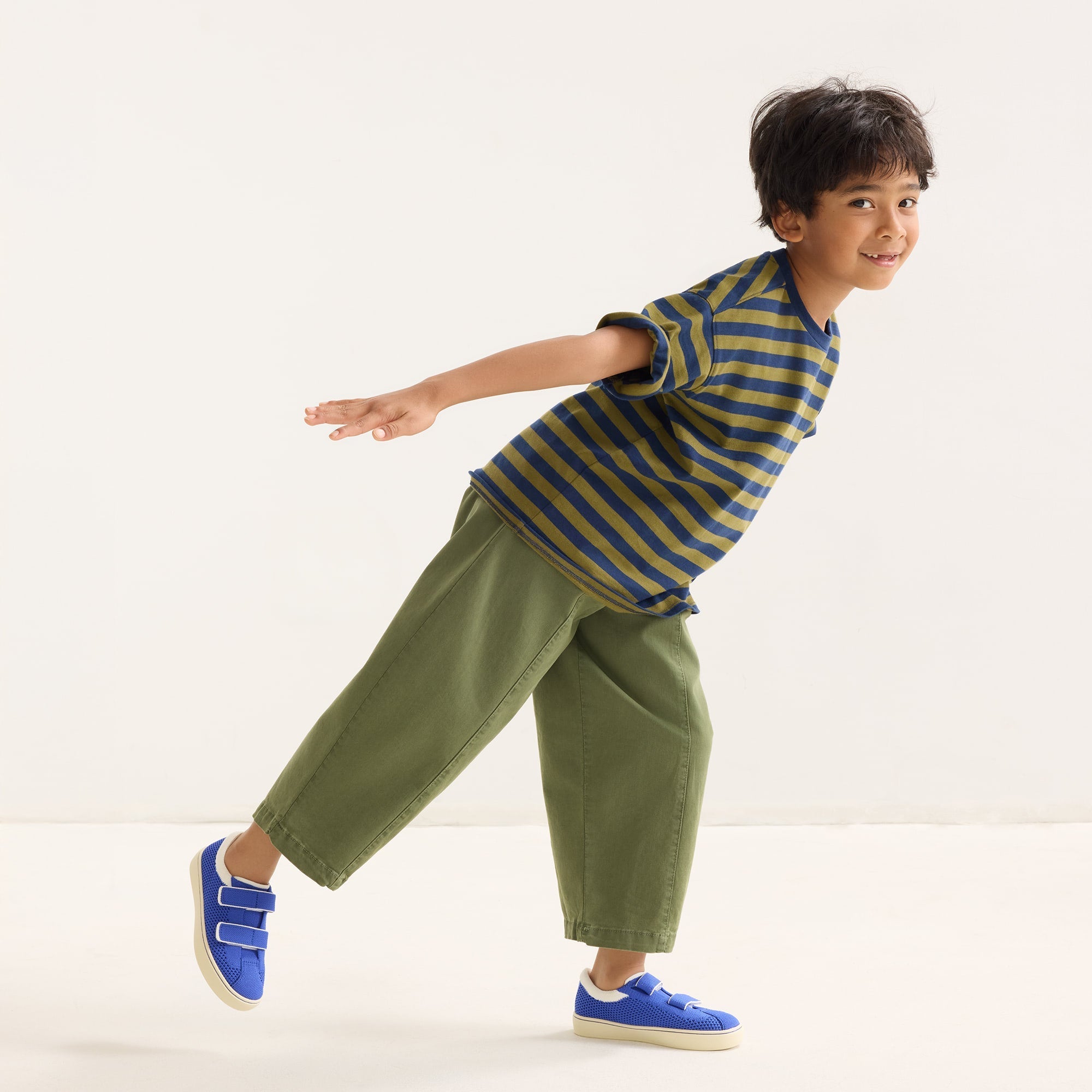 The Kids Strap Sneaker - Buoy Open-Knit