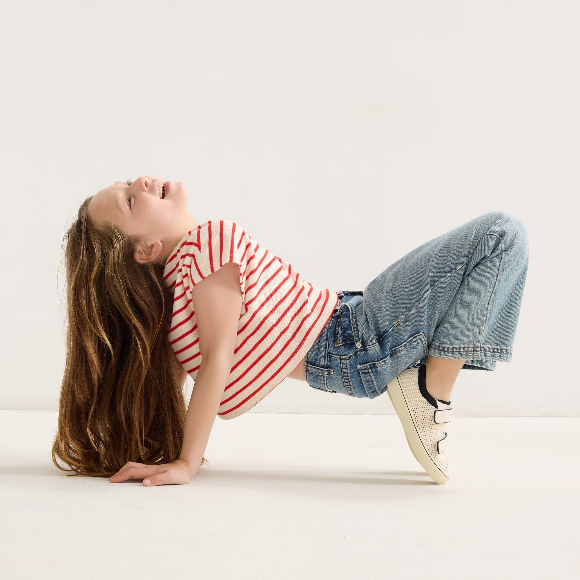 The Kids Strap Sneaker - Chess Open-Knit