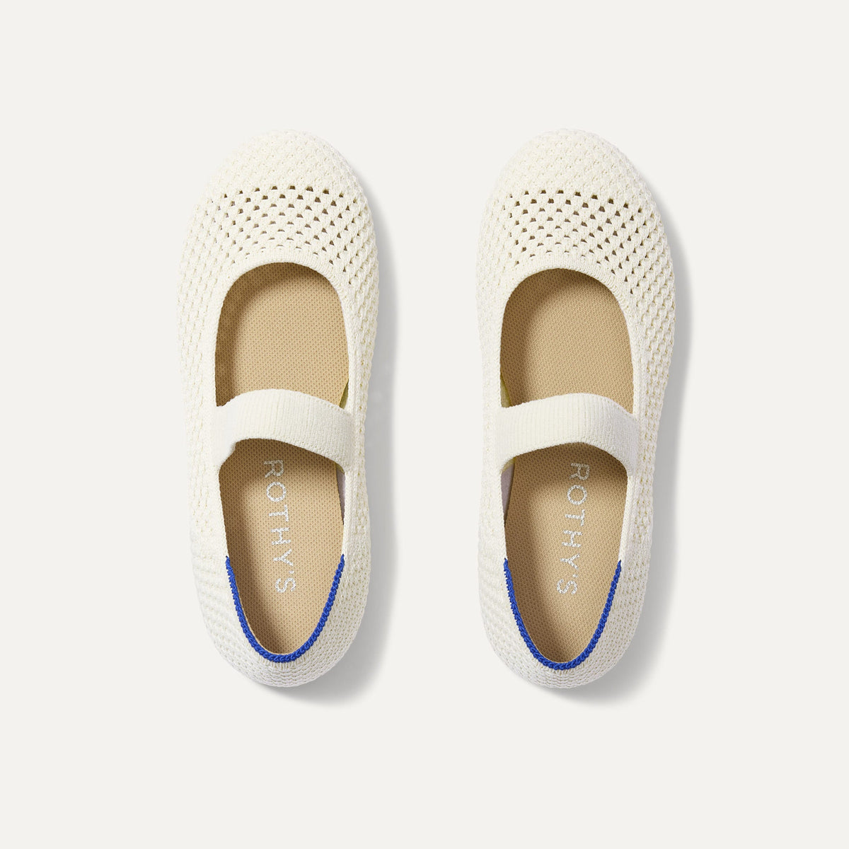 The Kids Mary Jane - White Open-Knit
