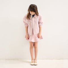 The Kids Mary Jane - White Open-Knit