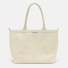 The Lightweight Zip Tote - Moonflower