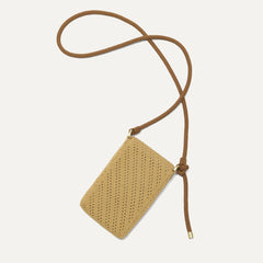 The Phone Crossbody - Brown Butter Crochet