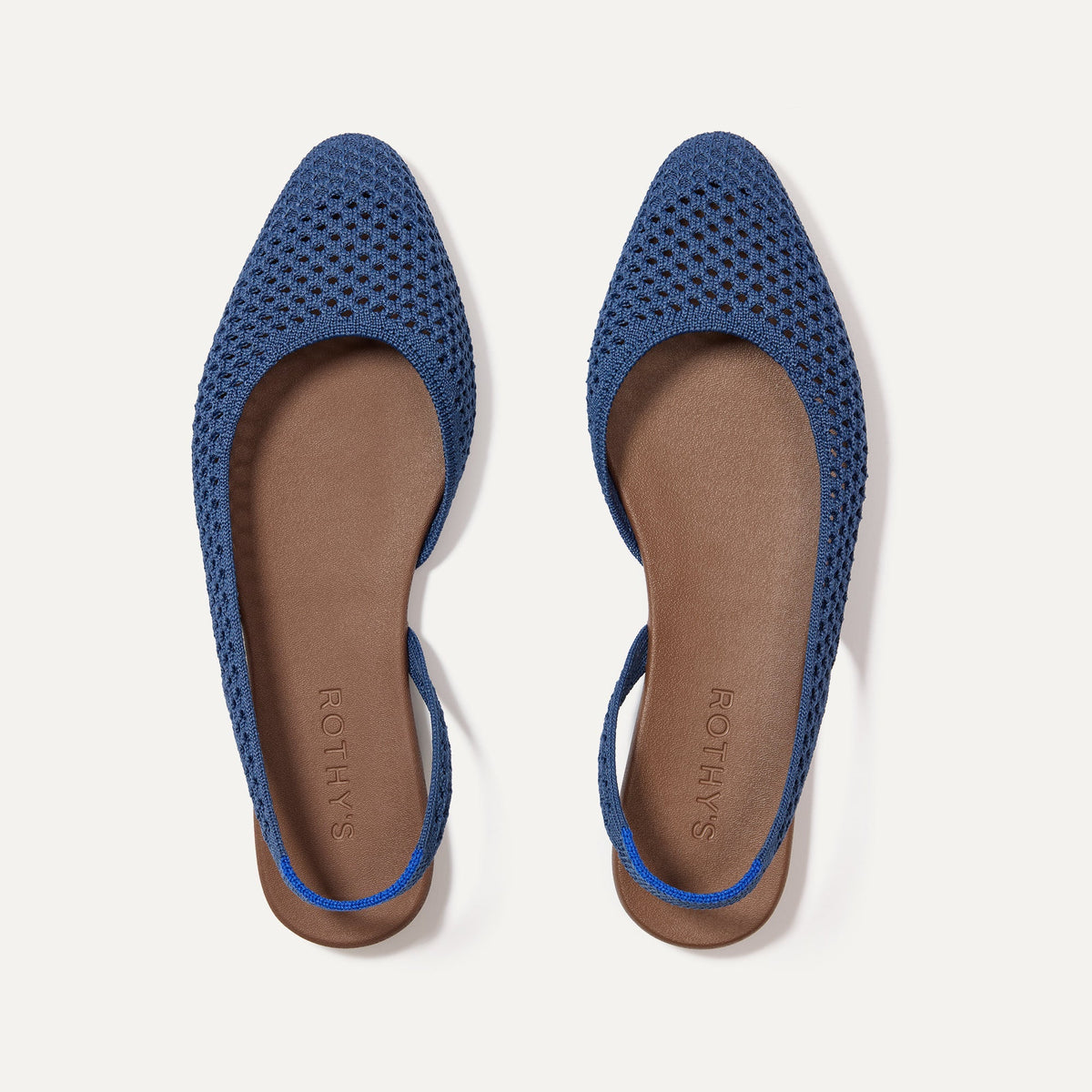 The Almond Slingback - Deep Sea Mesh