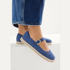 The Espadrille Mary Jane - Blue Breeze
