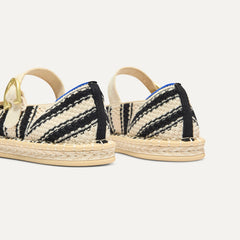 The Espadrille Mary Jane - Compass Stripe