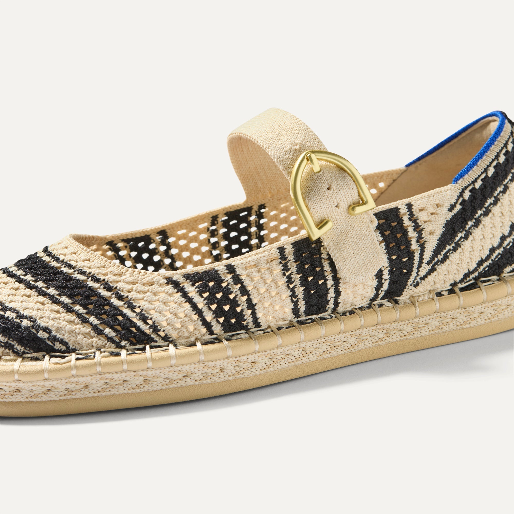 The Espadrille Mary Jane - Compass Stripe