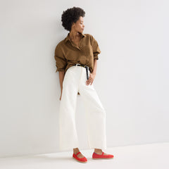 The Cruiser Mary Jane - Poppy Raffia-Knit