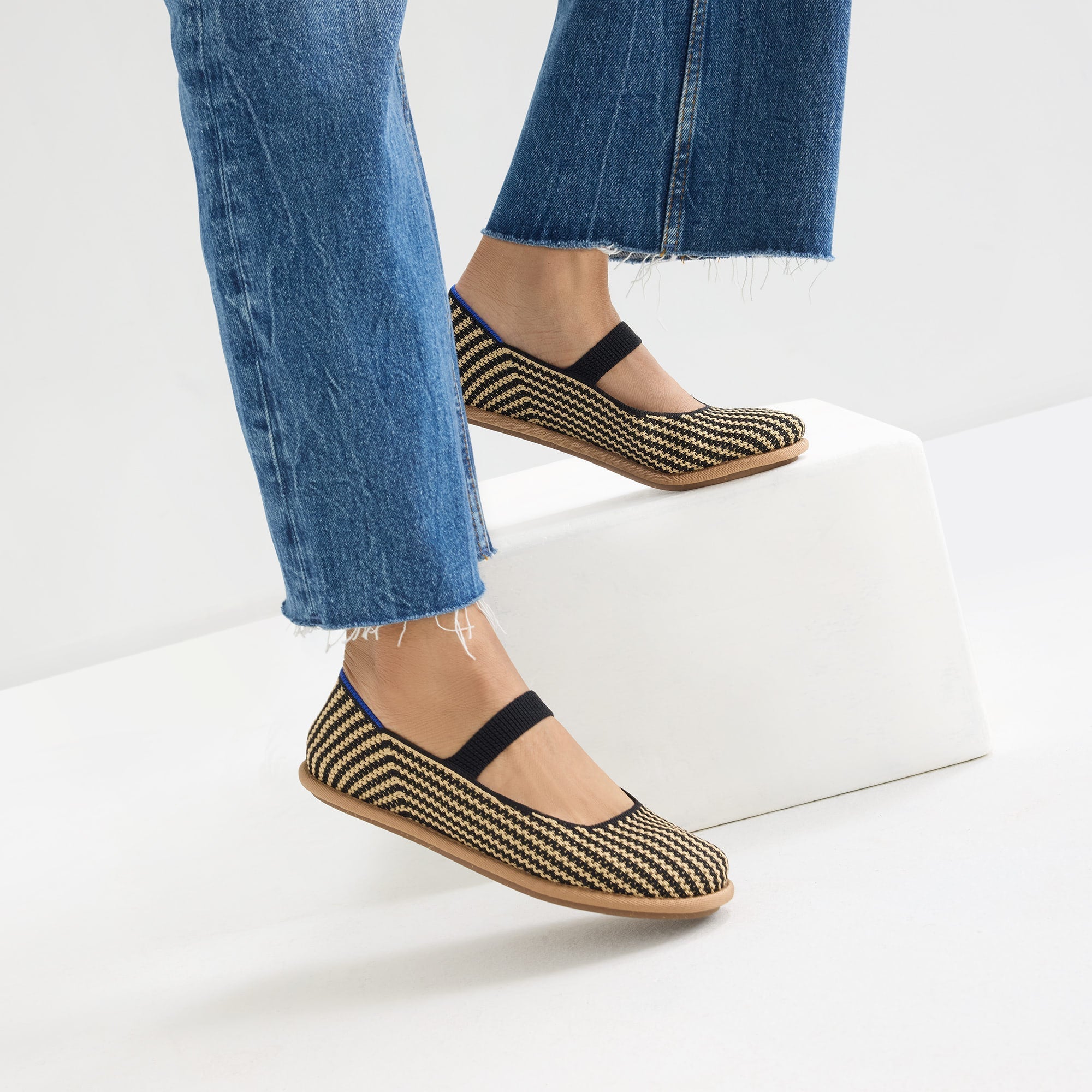 The Cruiser Mary Jane - Toffee Stripe