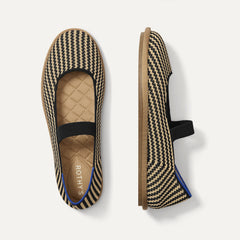 The Cruiser Mary Jane - Toffee Stripe
