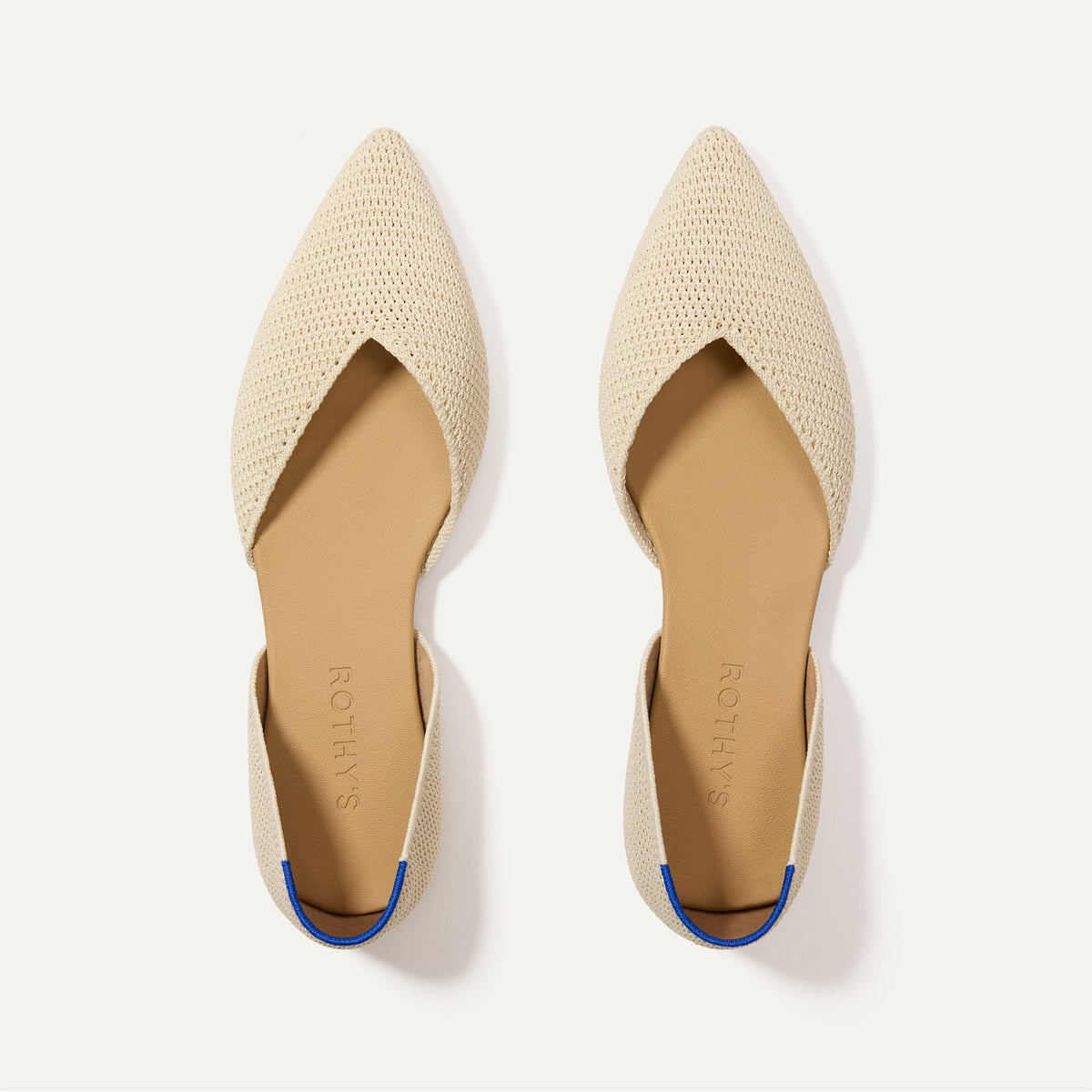 The D'Orsay Point - Conch Raffia-Knit