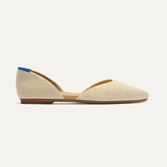 The D'Orsay Point - Conch Raffia-Knit