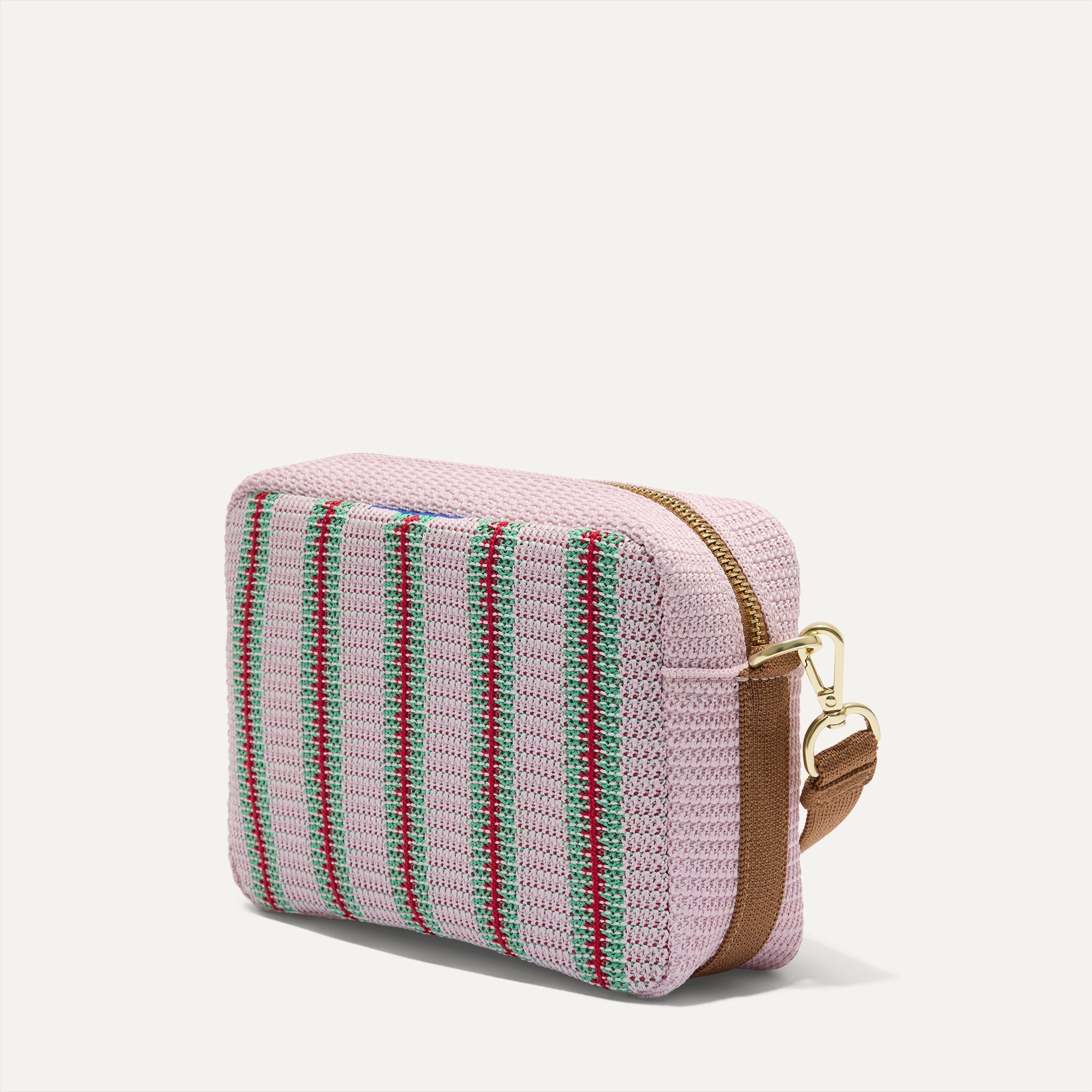 The Crossbody Camera Bag - Watermelon Market Stripe