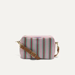 The Crossbody Camera Bag - Watermelon Market Stripe