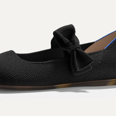 The Kids Tux Bow Mary Jane - Black