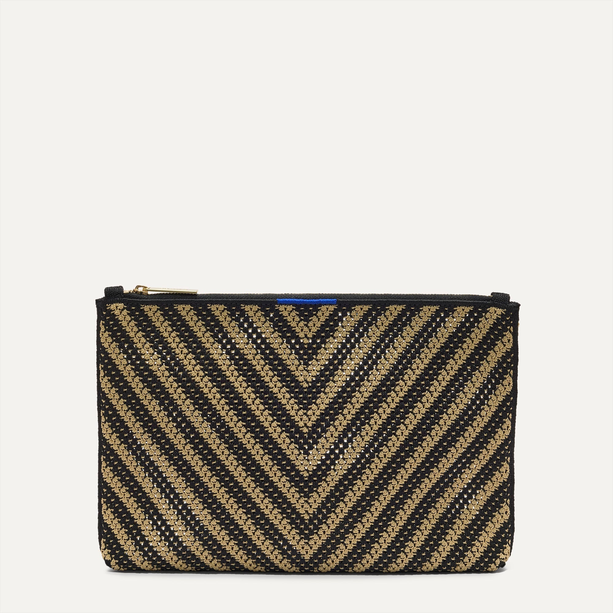 The Convertible Clutch - Toffee Chevron