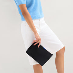 The Convertible Clutch - Black Espresso Open-Knit