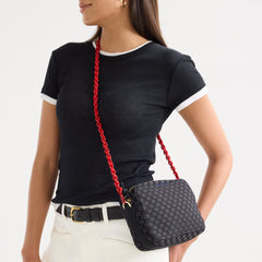 The Crossbody Strap - Scarlet Chain-Knit