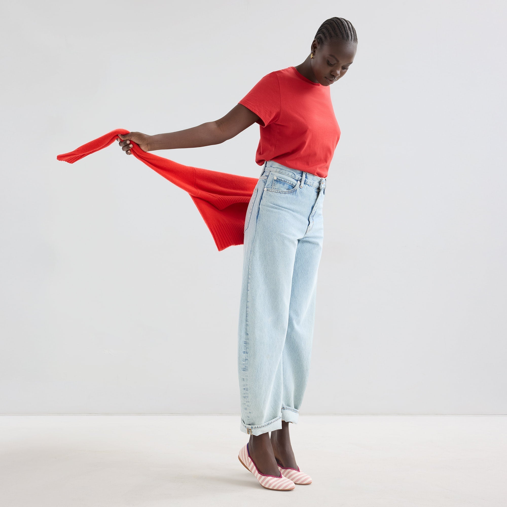 The Daily Flat - Coral Cabana Stripe