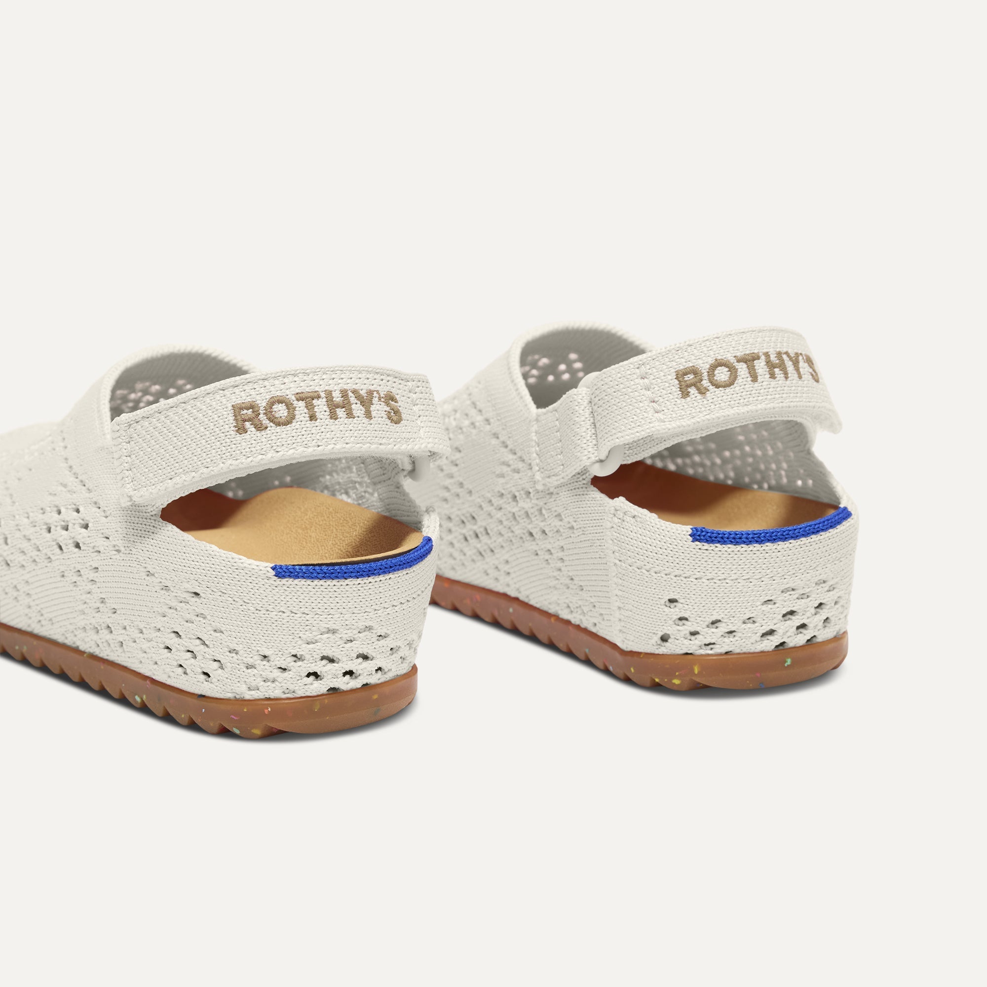 The Kids Clog - White Crochet