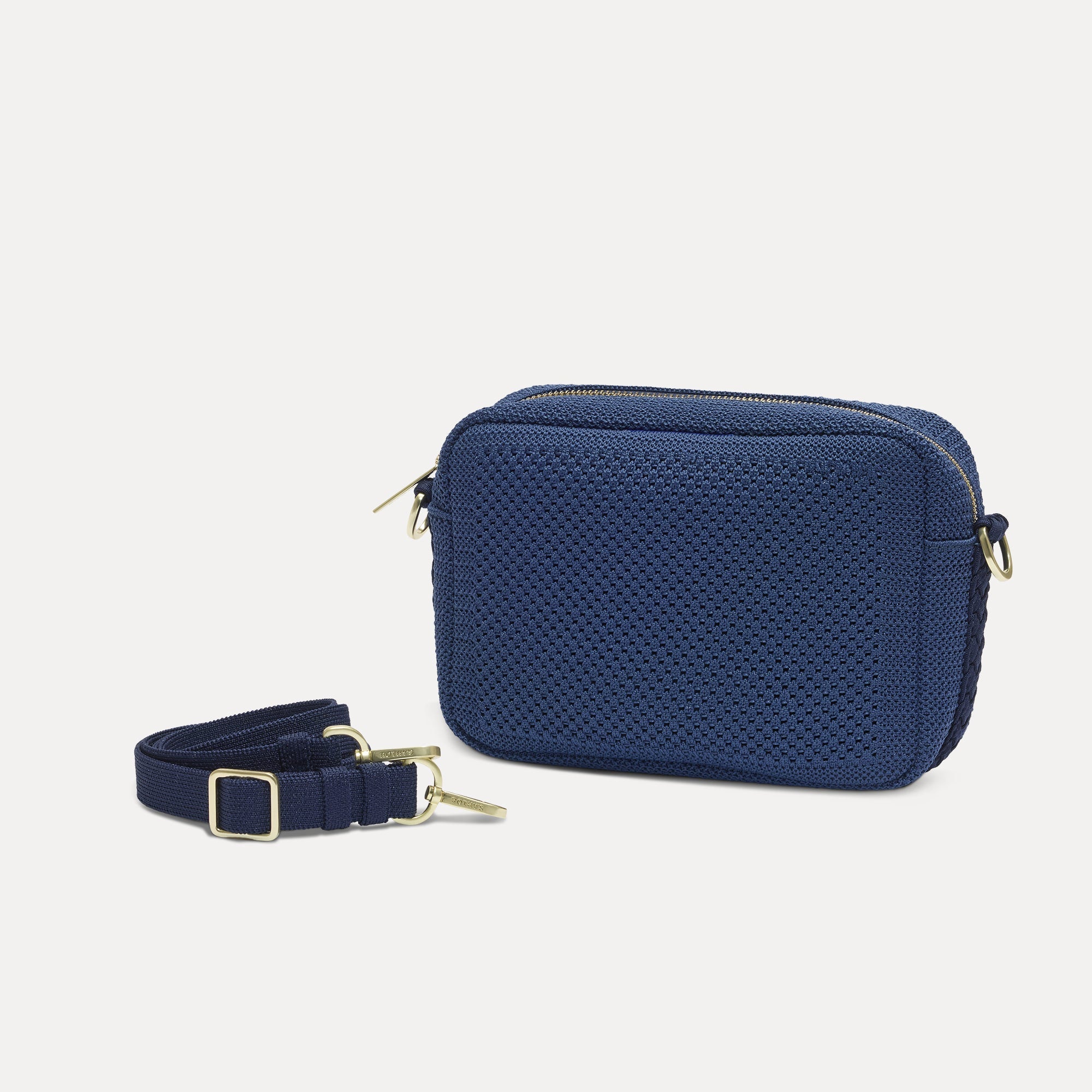 The Crossbody Camera Bag - Lagoon Open-Knit