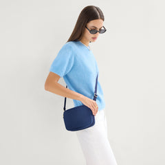 The Crossbody Camera Bag - Lagoon Open-Knit
