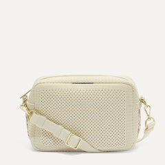 The Crossbody Camera Bag - Cream Twist Open-Knit