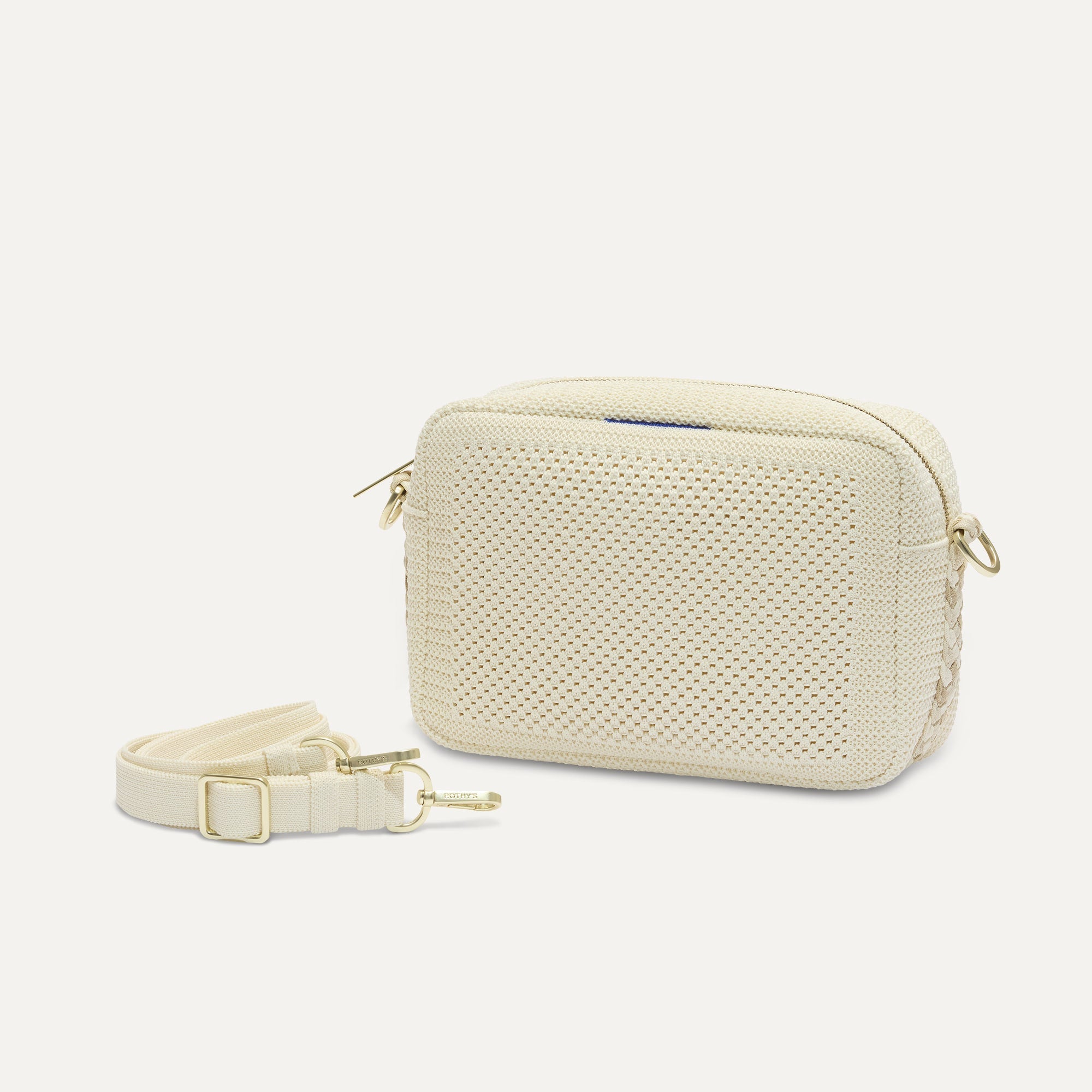 The Crossbody Camera Bag - Cream Twist Open-Knit
