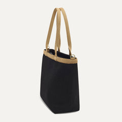 The Lightweight Zip Tote - Black Espresso Open-Knit