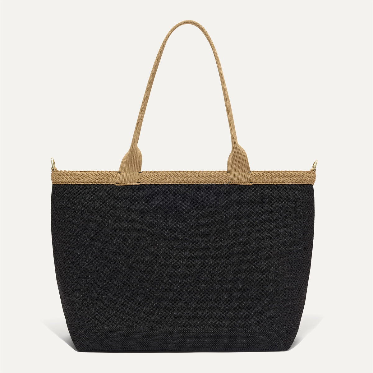 The Lightweight Zip Tote - Black Espresso Open-Knit