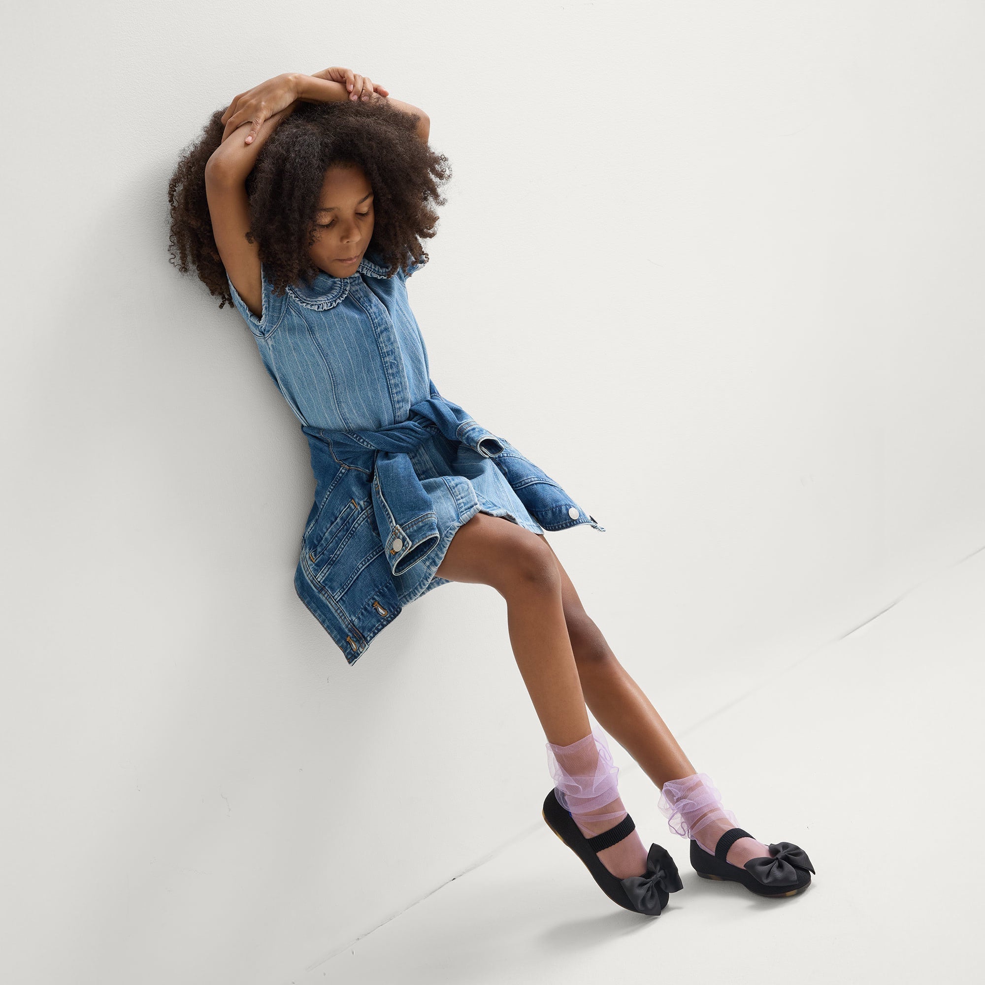 The Kids Big Bow Mary Jane - Black