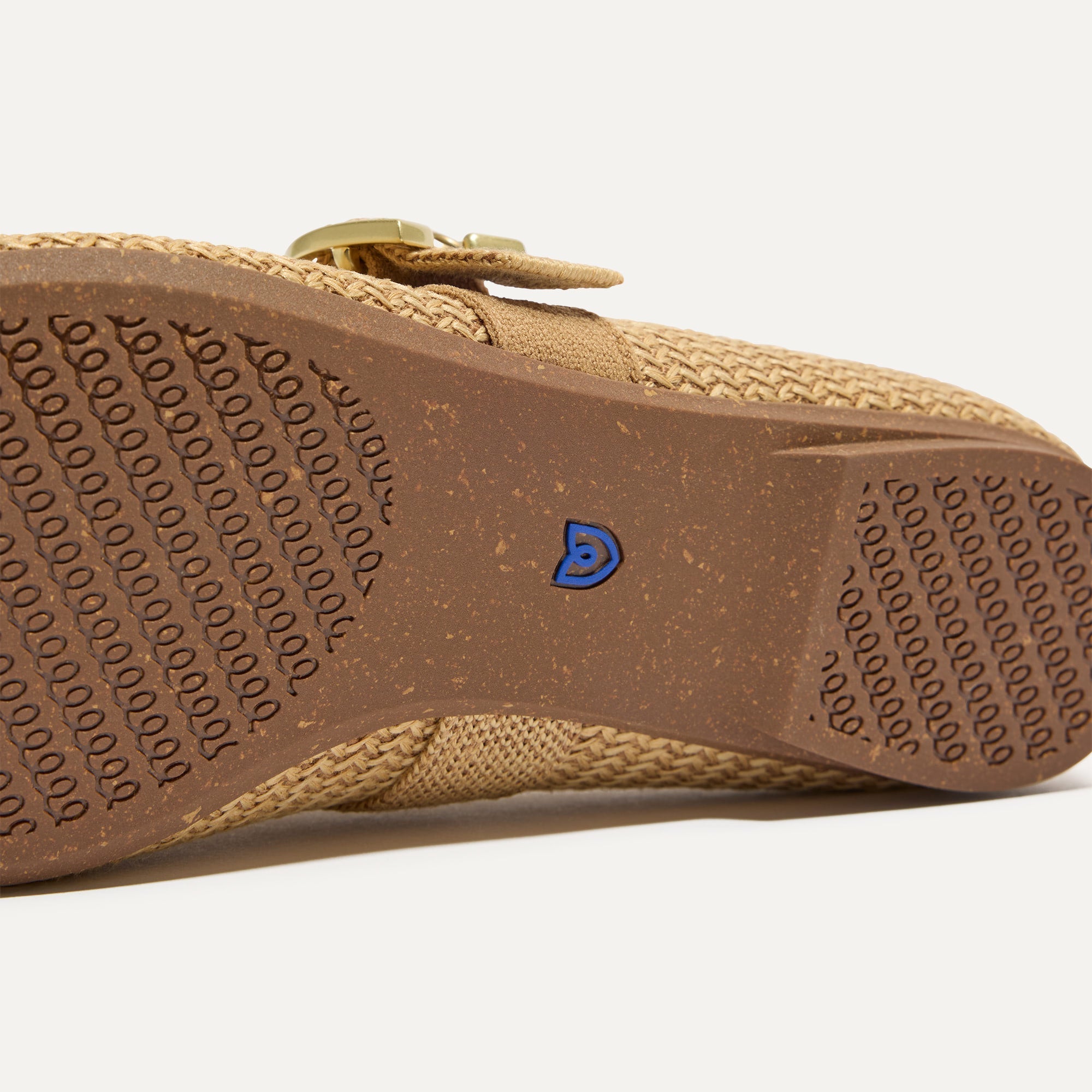 The Max Buckle Mary Jane - Tan Woven