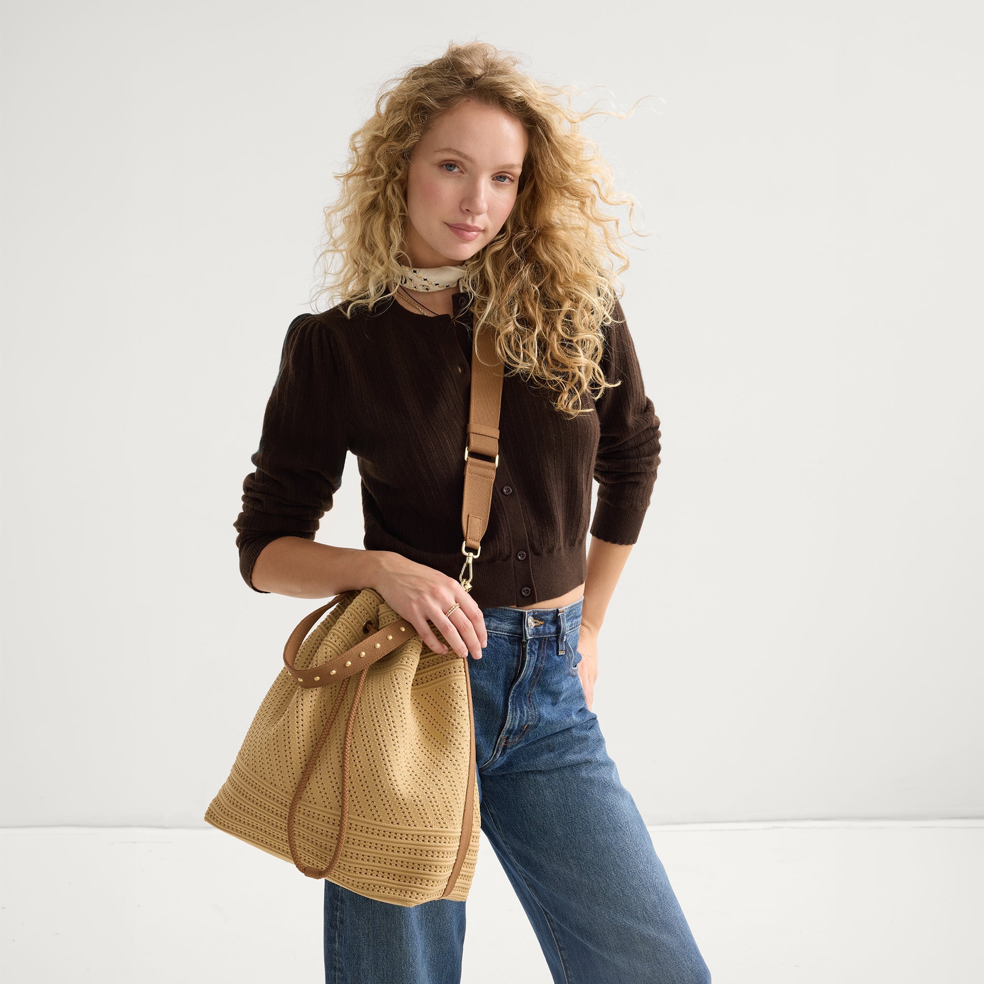 The Cinch Bucket Bag - Brown Butter Crochet
