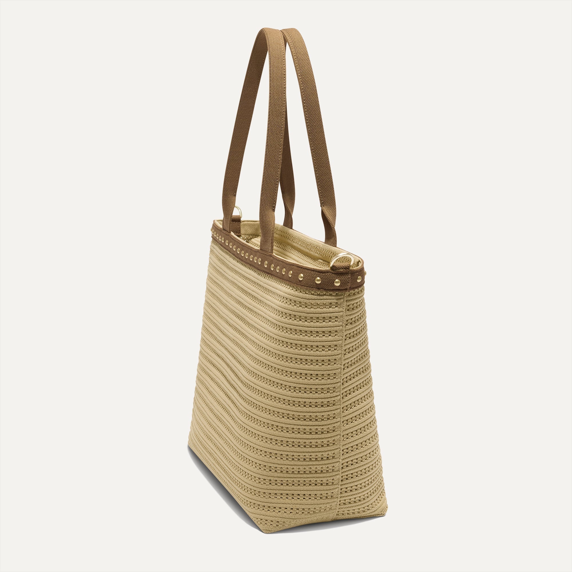 The Lightweight Zip Tote - Brown Butter Crochet
