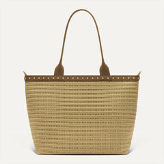 The Lightweight Zip Tote - Brown Butter Crochet