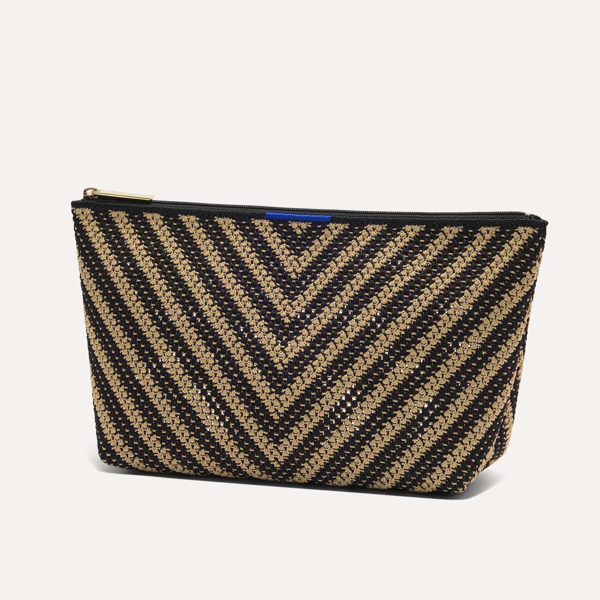 The Travel Pouch Set - Toffee Chevron