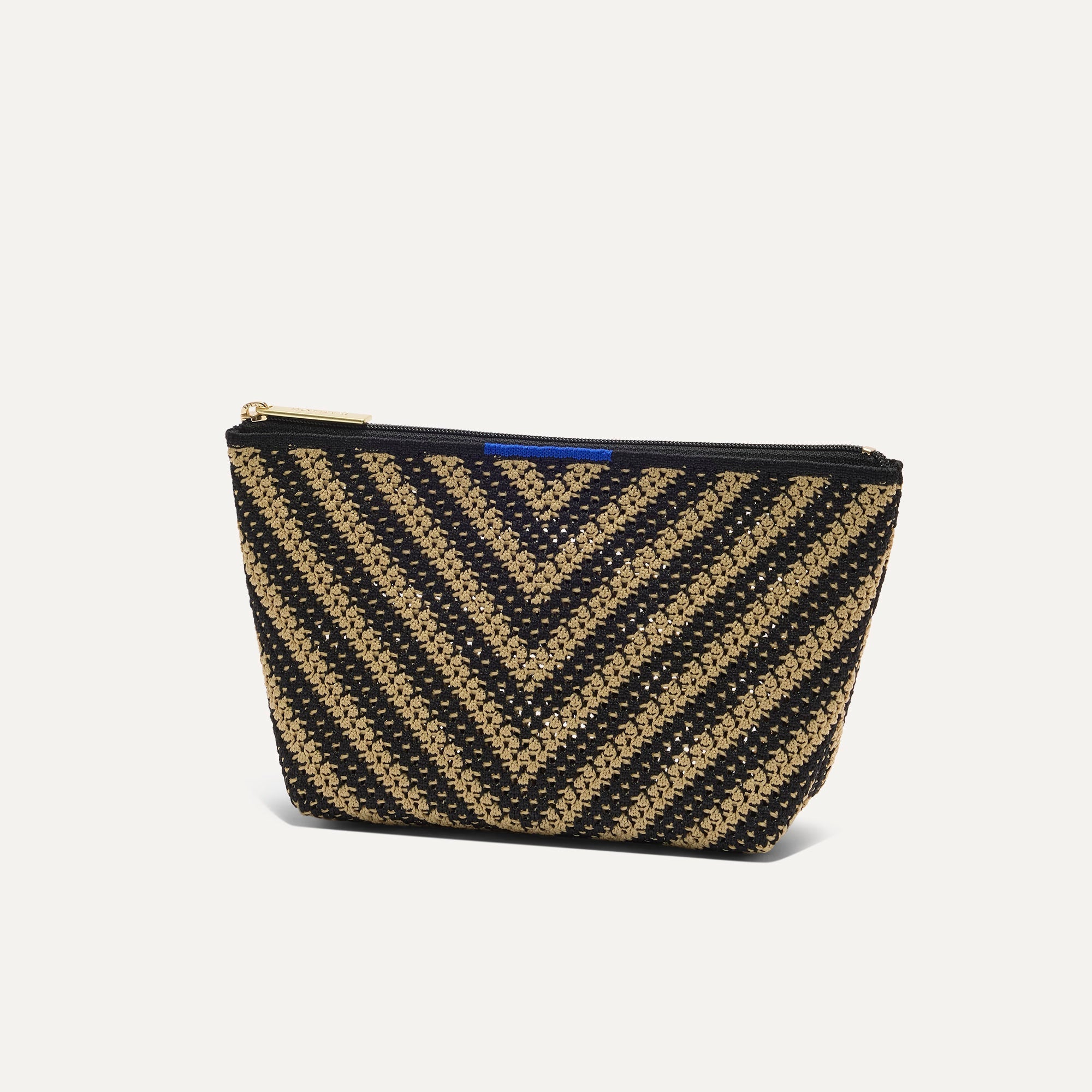 The Travel Pouch Set - Toffee Chevron
