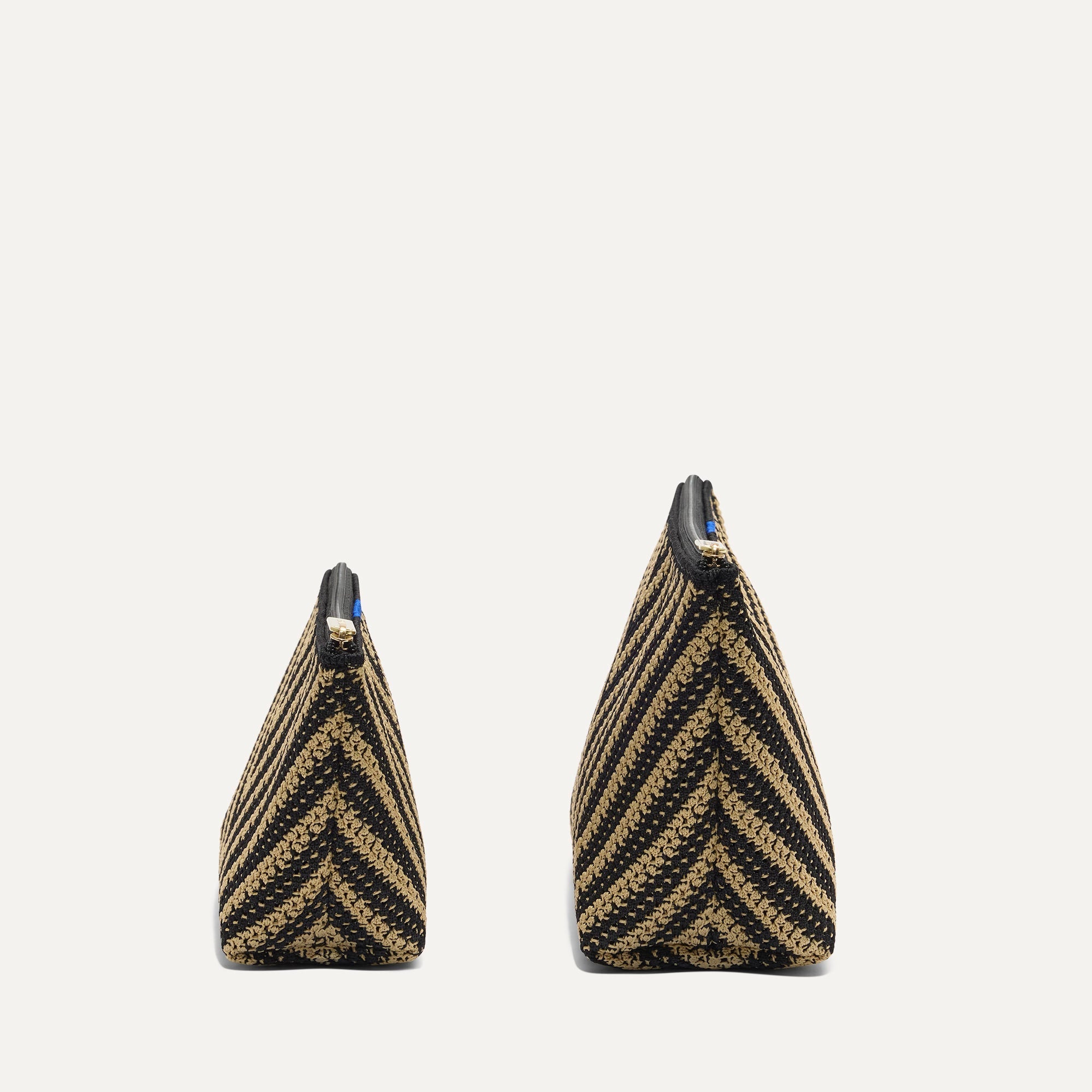 The Travel Pouch Set - Toffee Chevron