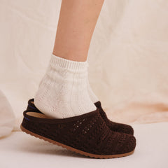 The Casual Clog - Chocolate Crochet