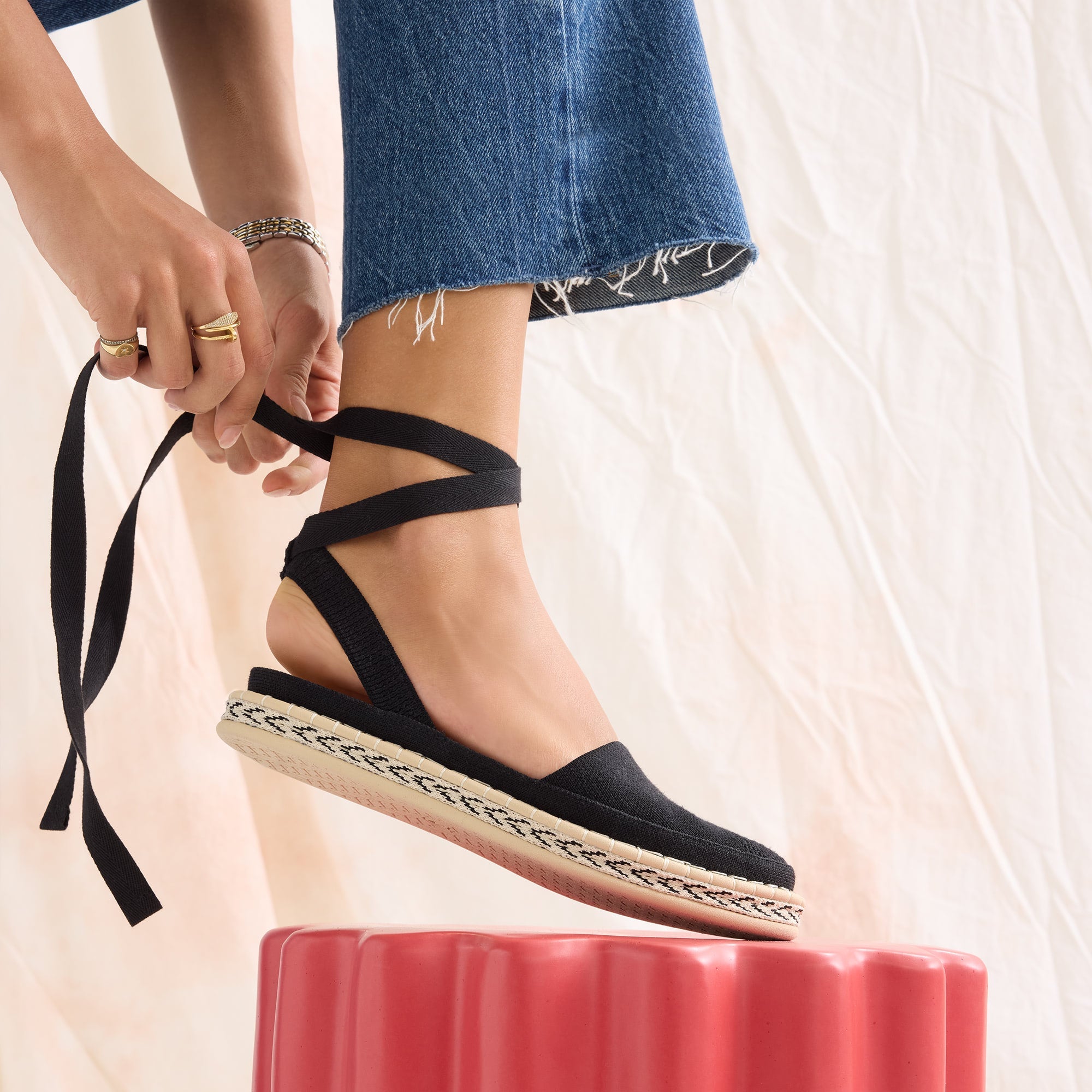The D'Orsay Espadrille - Black