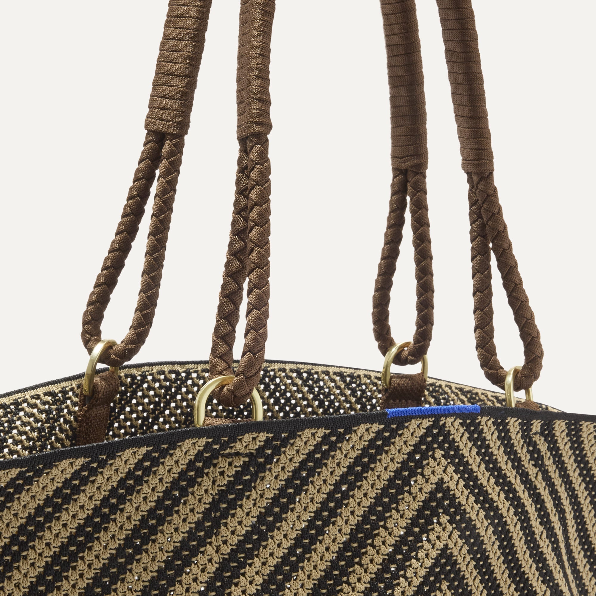 The Summer Tote - Toffee Chevron