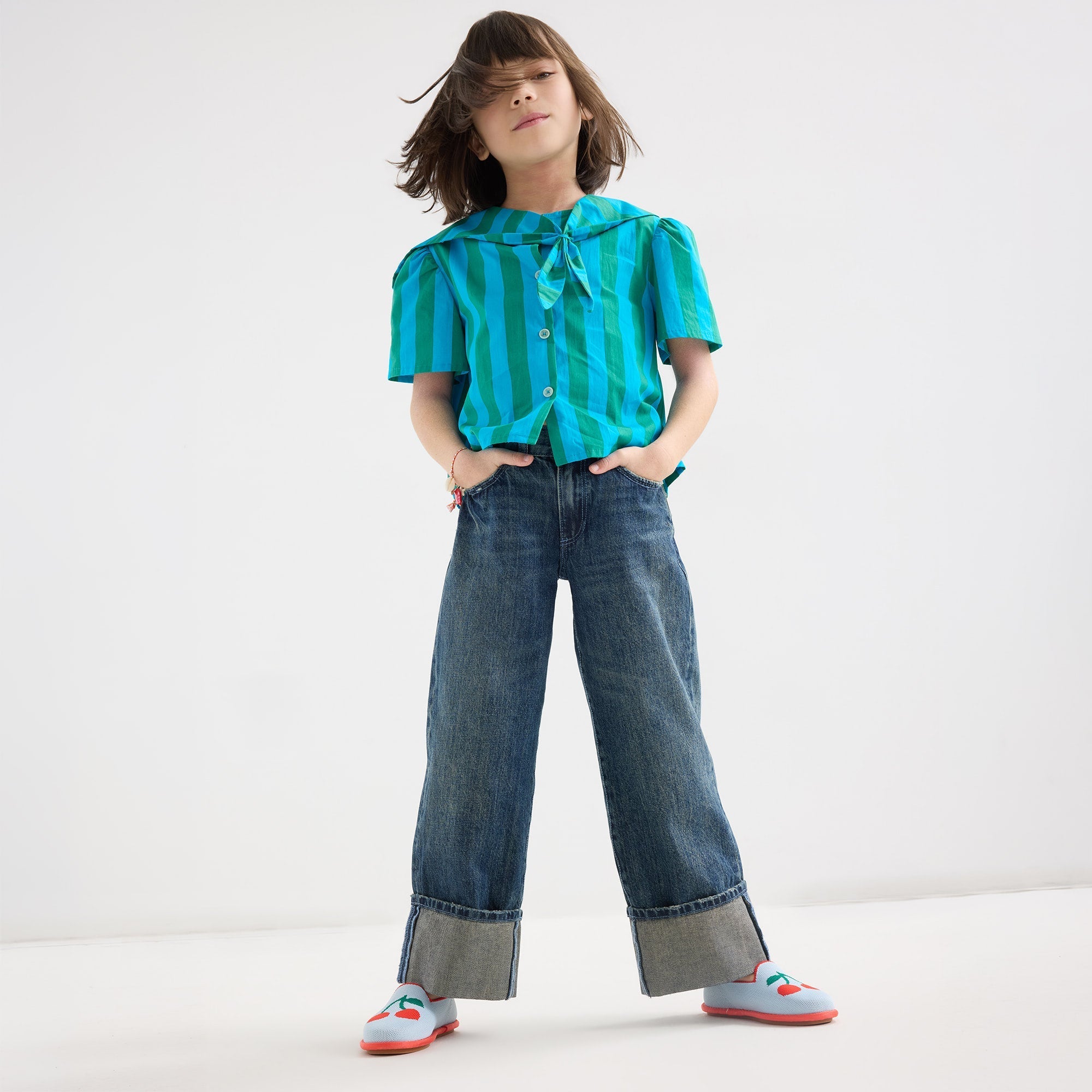 The Mini Loafer (for Kids) - Cherry Blue