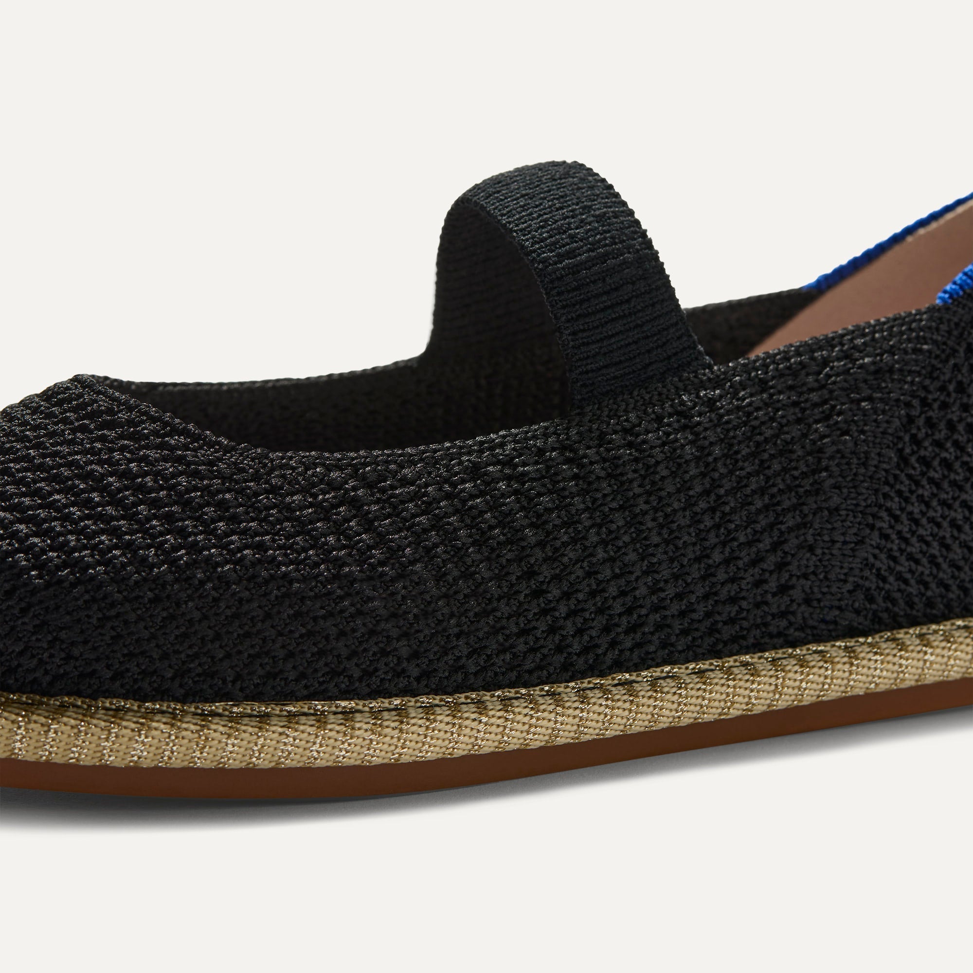 The Mini Mary Jane (for Kids) - Black Raffia-Knit