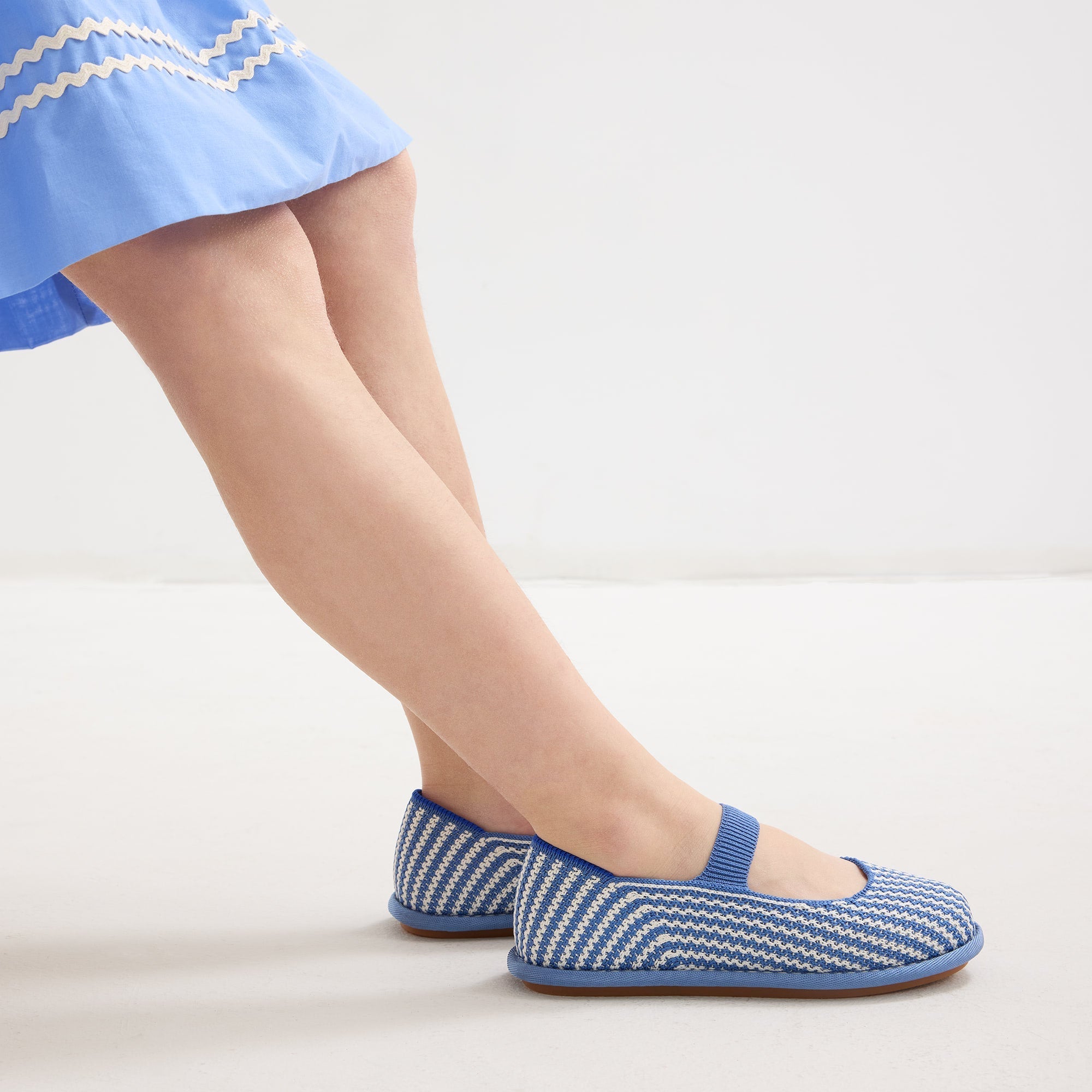 The Mini Mary Jane (for Kids) - Blueberry Stripe
