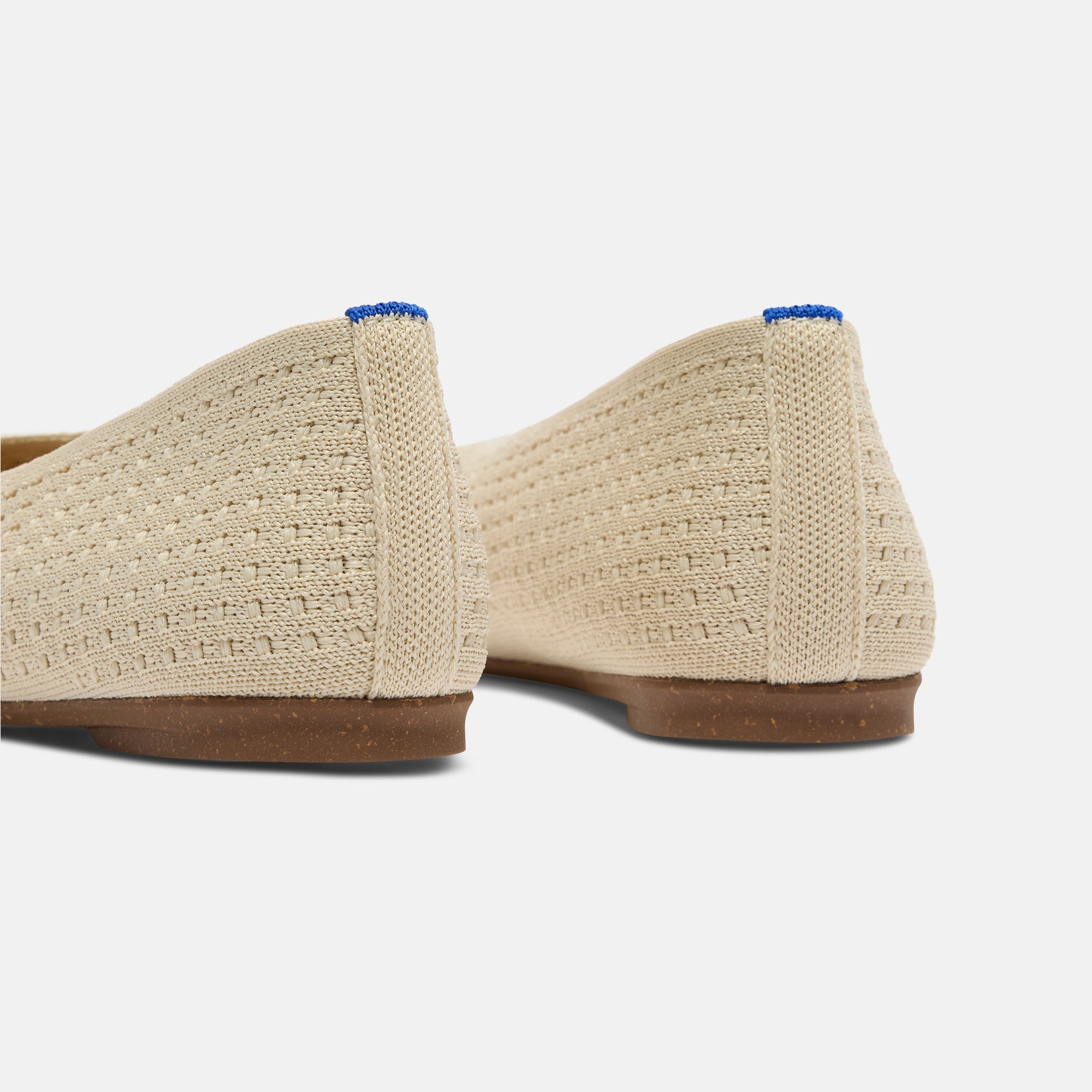 The Max Square Ballerina - Off White Mesh