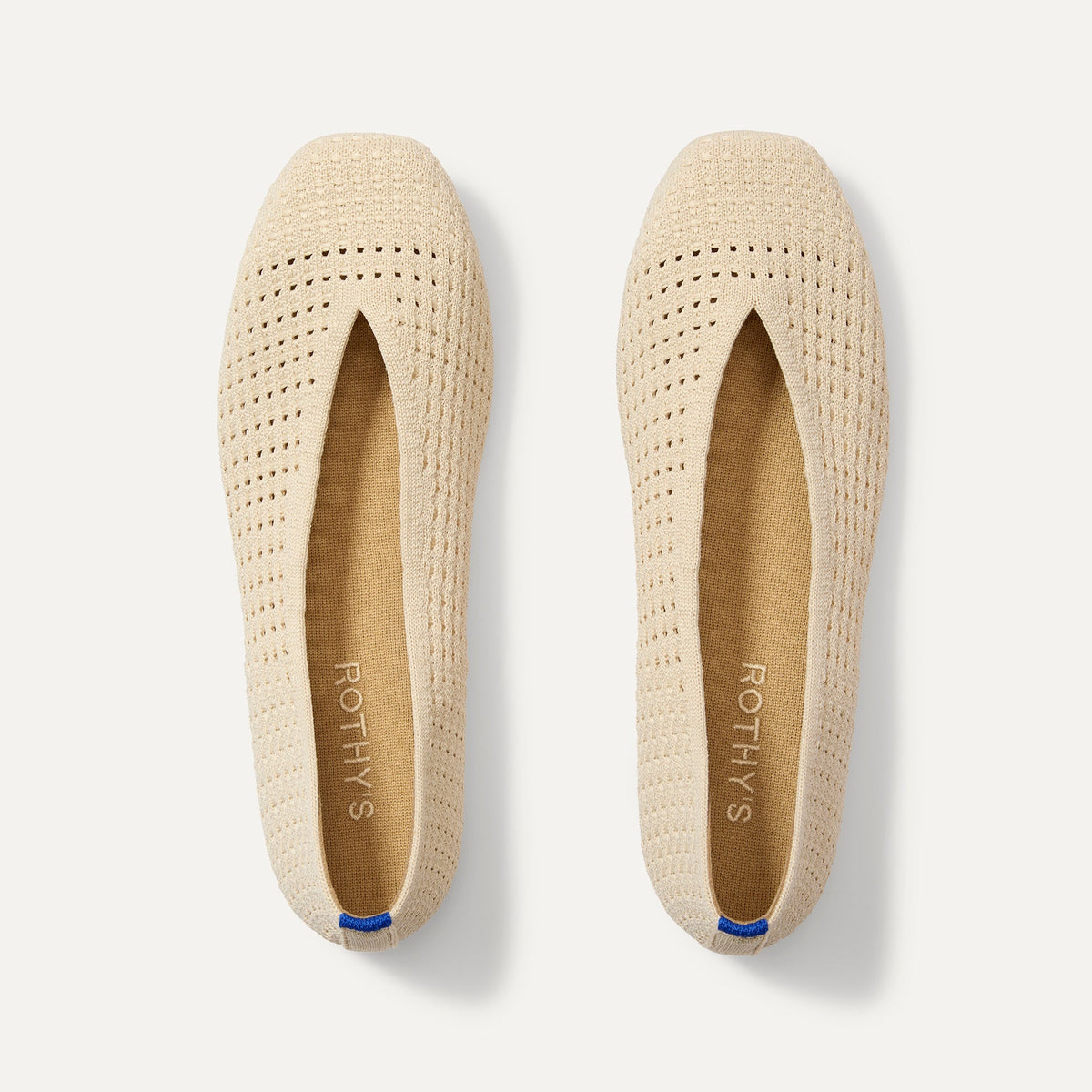 The Max Square Ballerina - Off White Mesh
