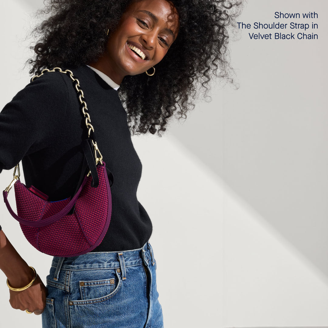 The Mini Crescent Bag - Beet